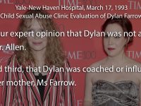 Mia & Dylan Farrow - New-Haven hospital, Sexual abuse evaluation
