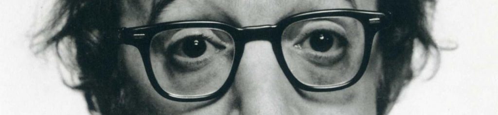 Woody Allen, close-up eyes