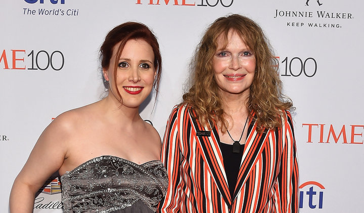 Dylan Farrow and Mia Farrow attend 2016 Time 100 Gala, Time's Most Influential People In The World on April 26, 2016 in New York City.
