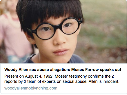 Twitter Card for Moses Farrow essay "A SON SPEAKS OUT"