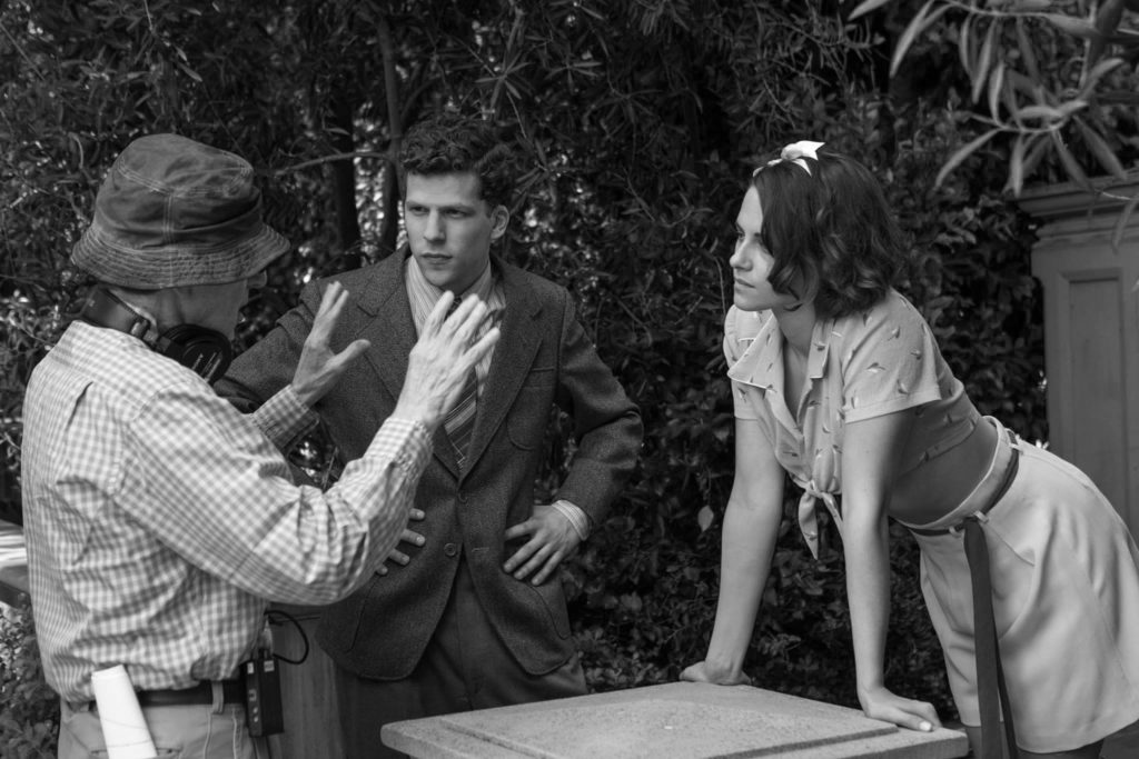 Woody Allen, Jesse Eisenberg, Kristen Stewart