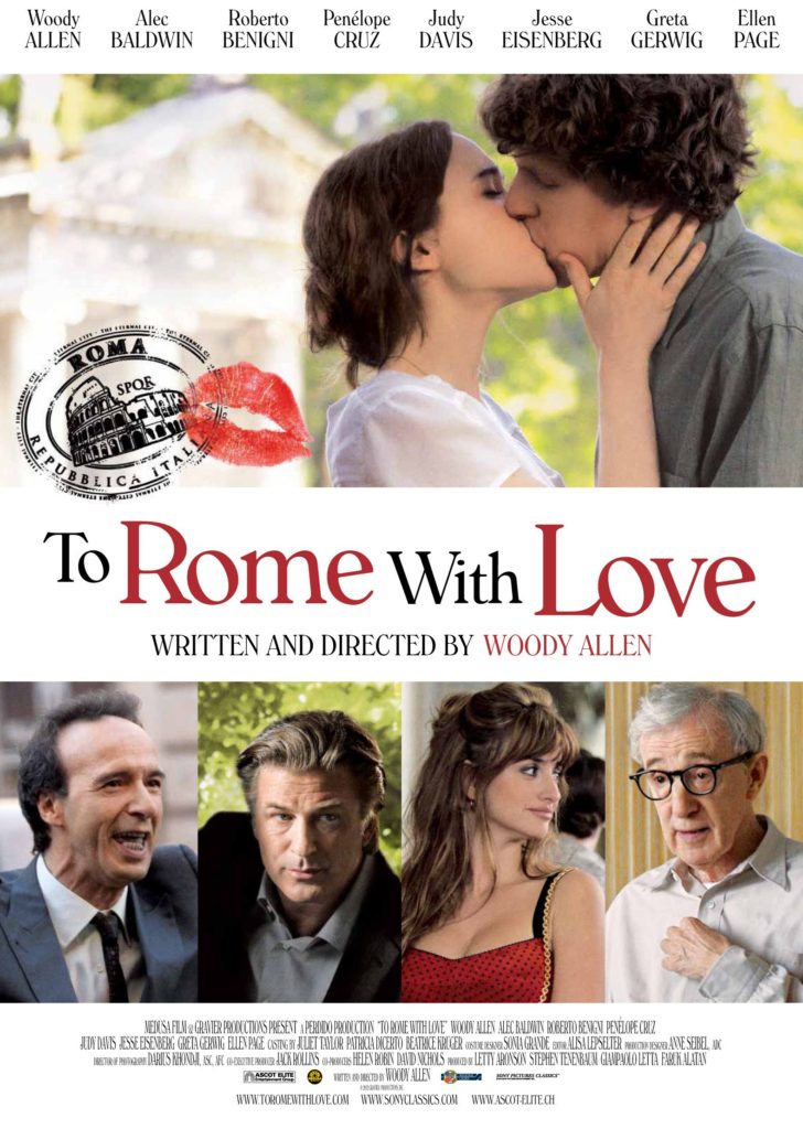 Poster for Woody Allen's movie "To Rome With Love".