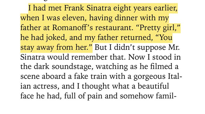 Mia Farrow met Frank Sinatra when she was 11 years old