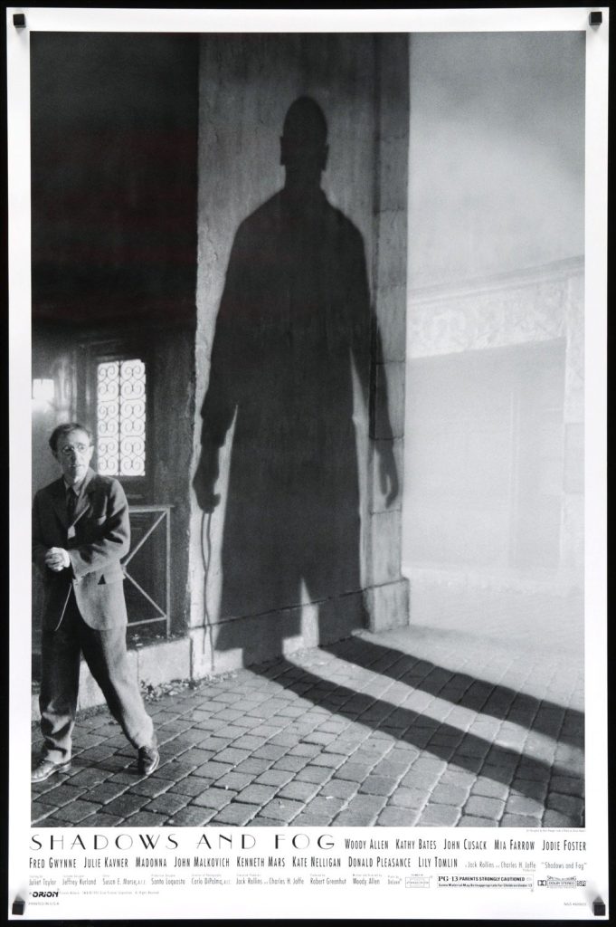 Poster for Woody Allen's movie Shadows and Fog